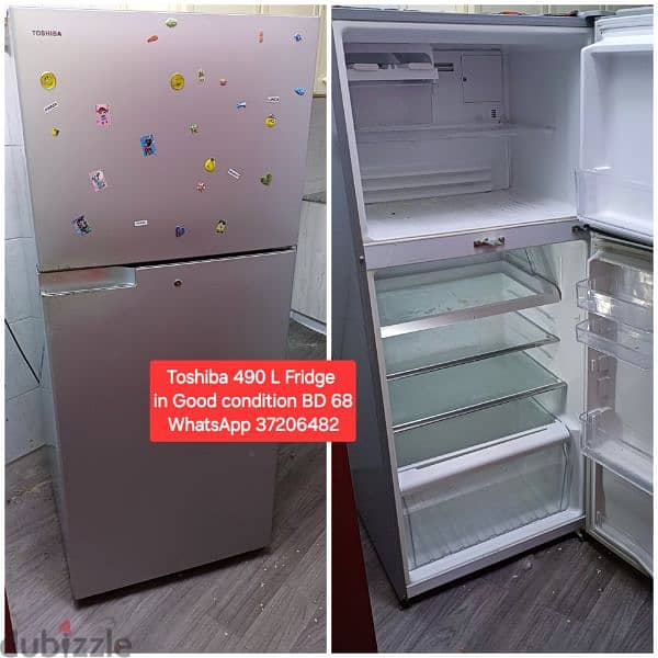 Slightly used 300 L Toshibaa inverter Fridge & other items for sale 11