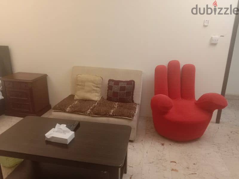 with kitchen fully furnished studio flat 180bd with ewa in Juffair 1