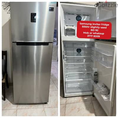 Samsung inviter fridge and other household items4 sale with delivery