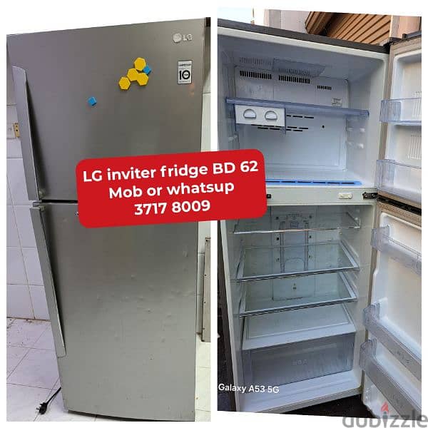 Samsung inviter fridge and other household items4 sale with delivery 5