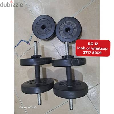 Dumbell and Excercise cycle for sale