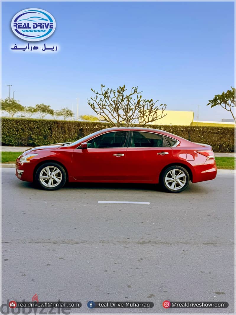 NISSAN ALTIMA SV -2013-2.5L RED . . GOOD CONDITION FOR SALE 3