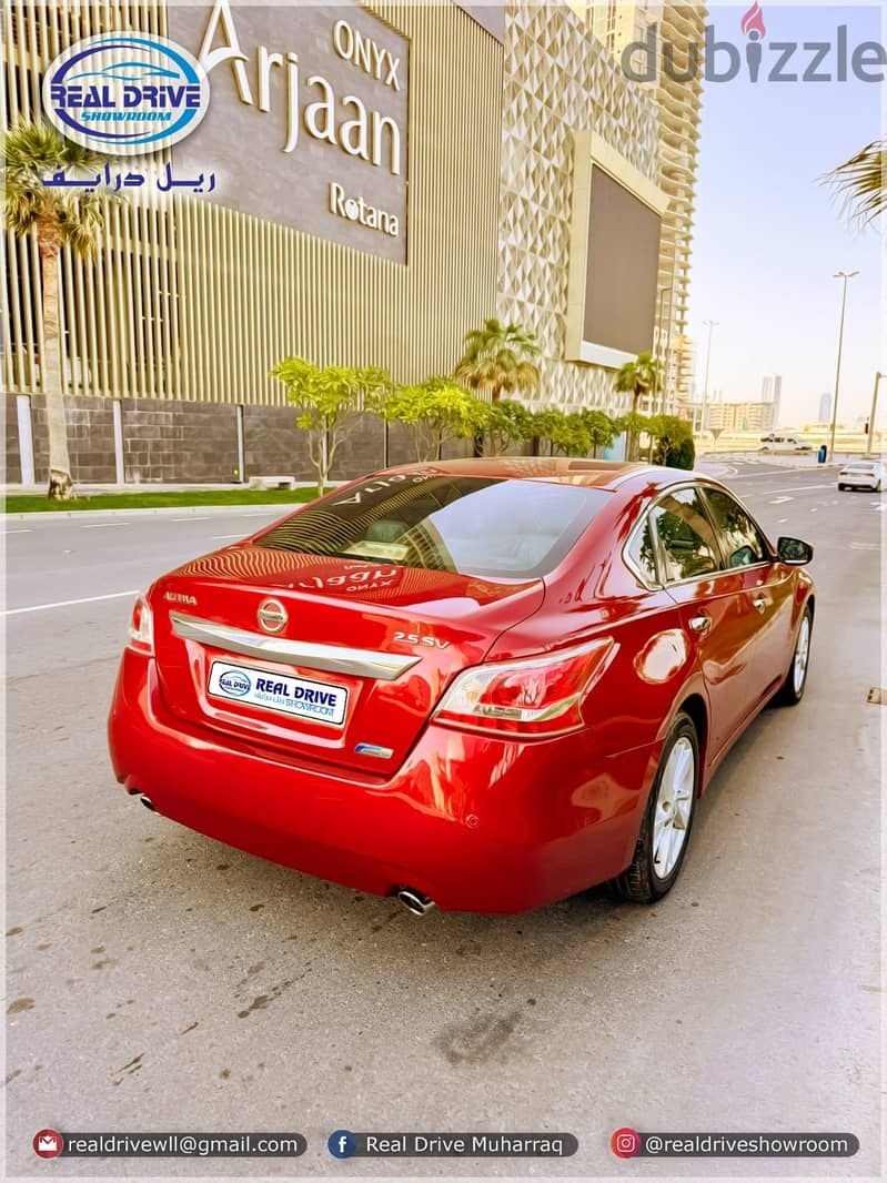 NISSAN ALTIMA SV -2013-2.5L RED . . GOOD CONDITION FOR SALE 4