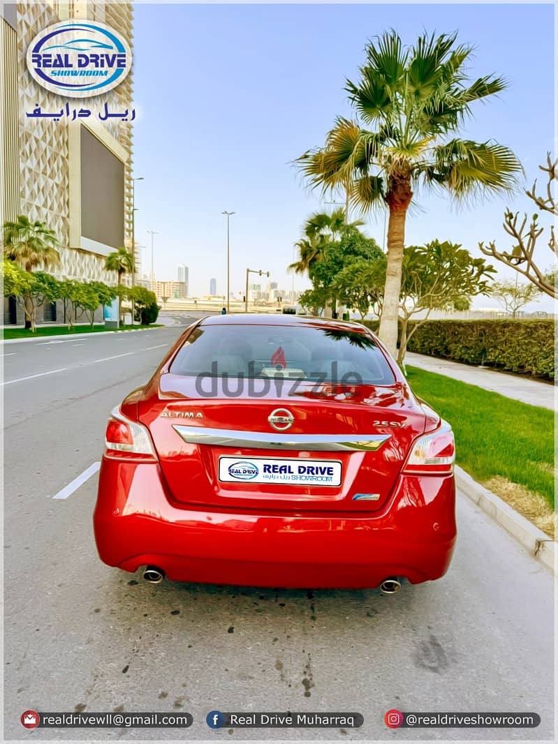 NISSAN ALTIMA SV -2013-2.5L RED . . GOOD CONDITION FOR SALE 5