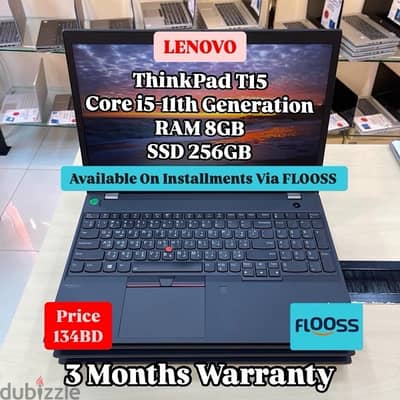 Lenovo ThinkPad T15 Core i5-11th Generation