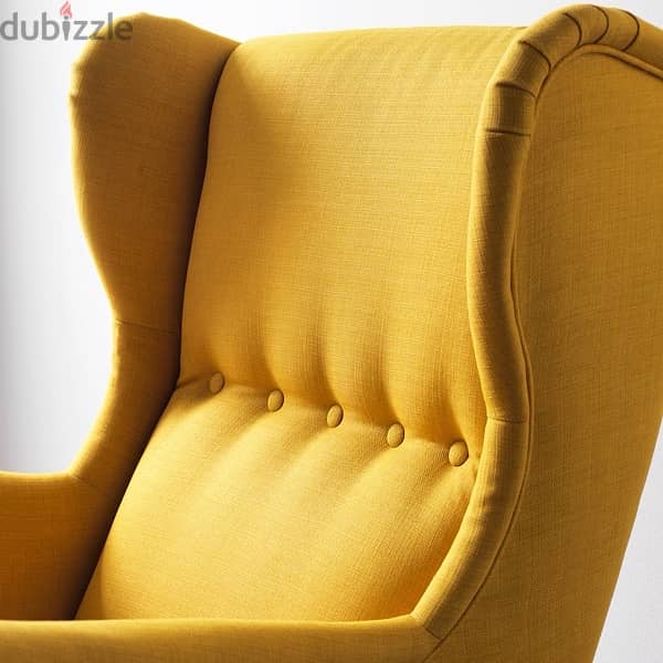 ikea wing chair - Yellow 1