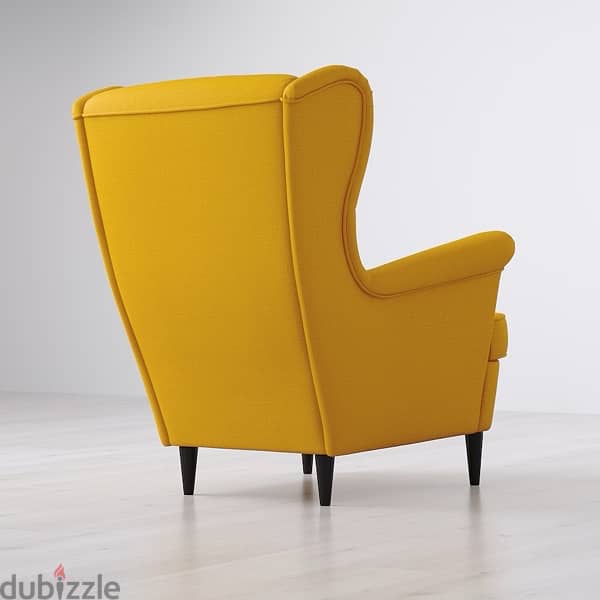 ikea wing chair - Yellow 2