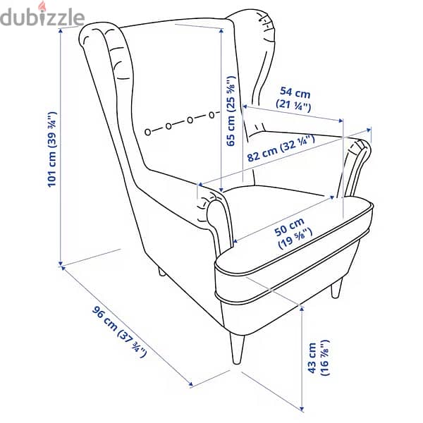 ikea wing chair - Yellow 3