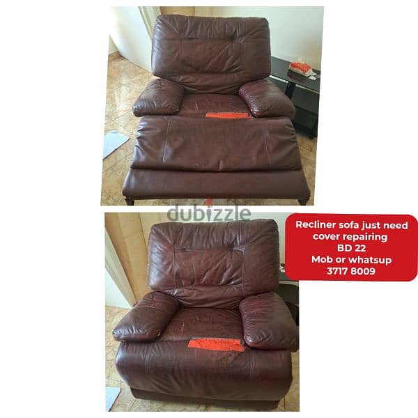 sofa 2 pc and other household items for sale with delivery 6