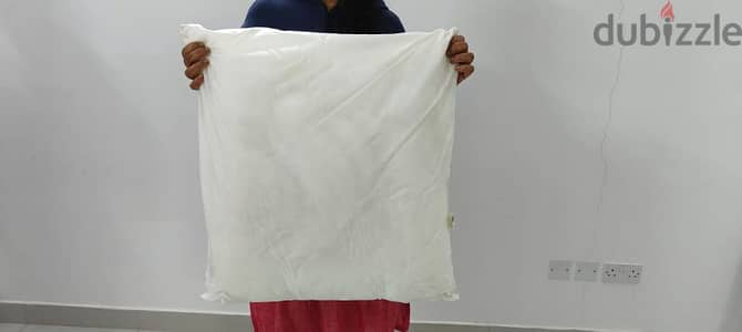 Large white polyester pillow