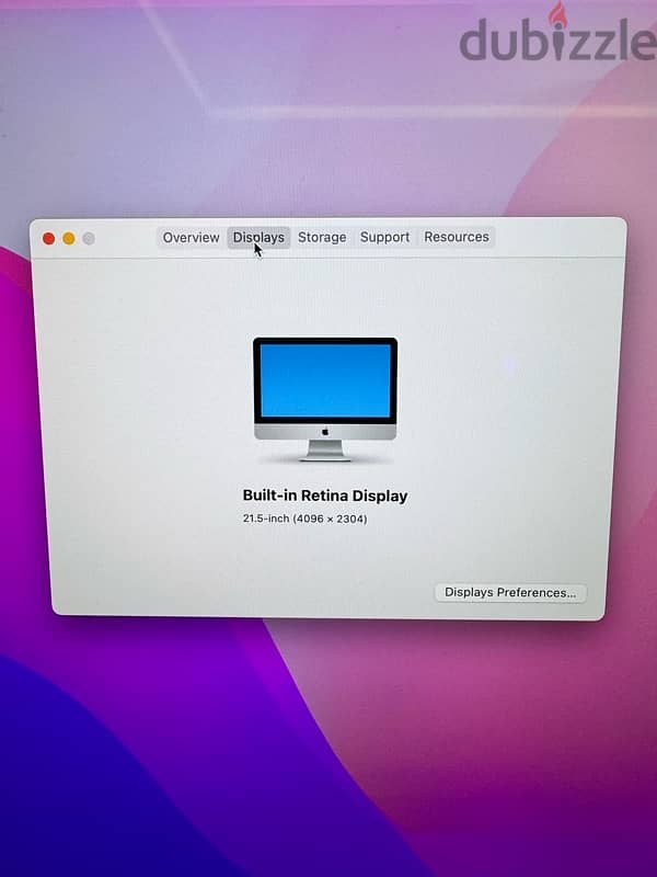 iMac 21.5” late 2015 with Apple keyboard and mouse + stand 2