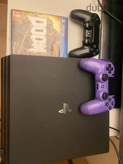 PS4 PRO with 2 controllers