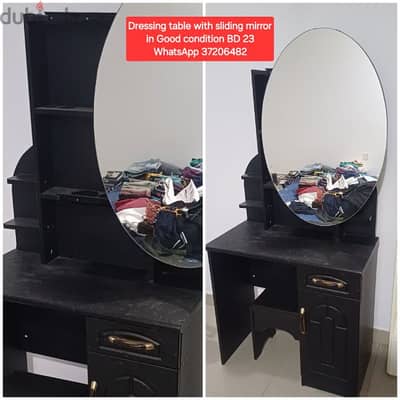 Dressing table with sliding mirror and other items for sale