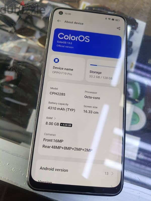 Oppo F19 Pro Ram 8+8gb Room 128gb 2