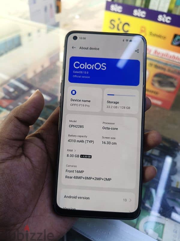 Oppo F19 Pro Ram 8+8gb Room 128gb 5