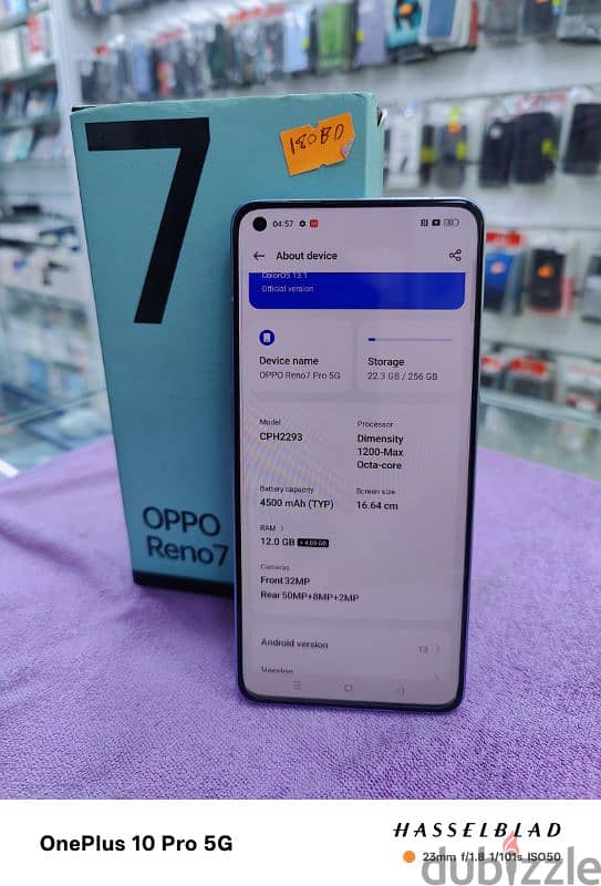 oppo reno 7 pro 5G 12gb ram 256gb storage 3