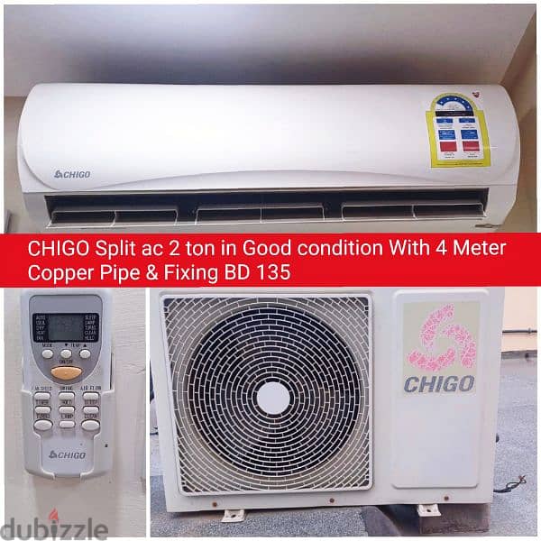 Chigo 2 ton split ac and other acs for sale with fixing 0