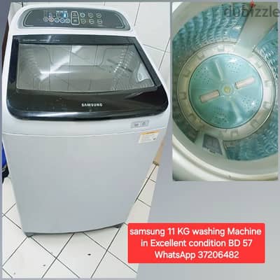 Samsung 11 kg washing machine and other items for sale with Delivery