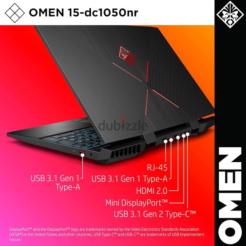 HP Omen Gaming Laptop i7 2.2GHz 32GB 1TB+256GB RTX 6G 8