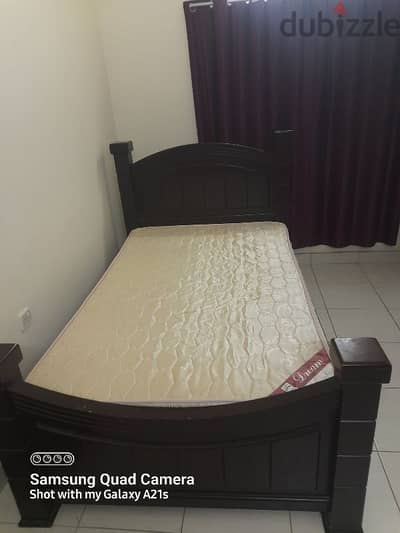 Bed with medicated mattress