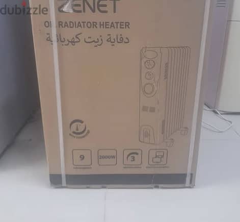 دفاية جديدةNEW Zenet Oil Radiator Room Heater,9-Fins, 2000W 1