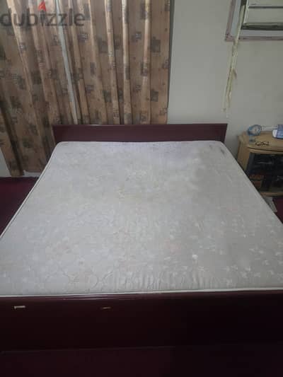 KINGSIZE WOODEN COAT AND MEDICATED MATTRESS FOR SALE