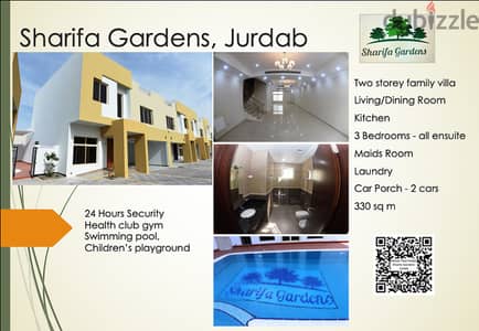 SEMI FURNISHED 3 BEDROOM TWO STOREY FAMILY VILLA FOR RENT IN JURDAB