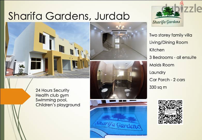 SEMI FURNISHED 3 BEDROOM TWO STOREY FAMILY VILLA FOR RENT IN JURDAB 0