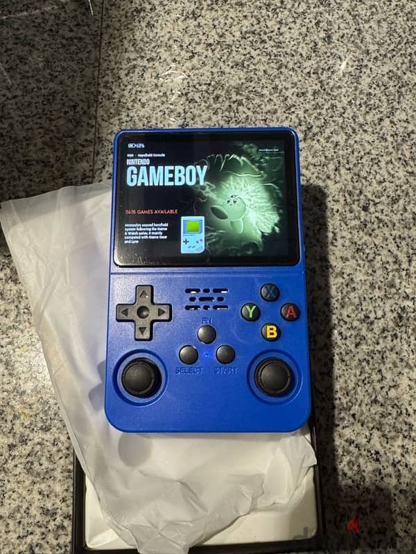 open source, original retro handheld ArkOS 2.0 system 64gb blue 3