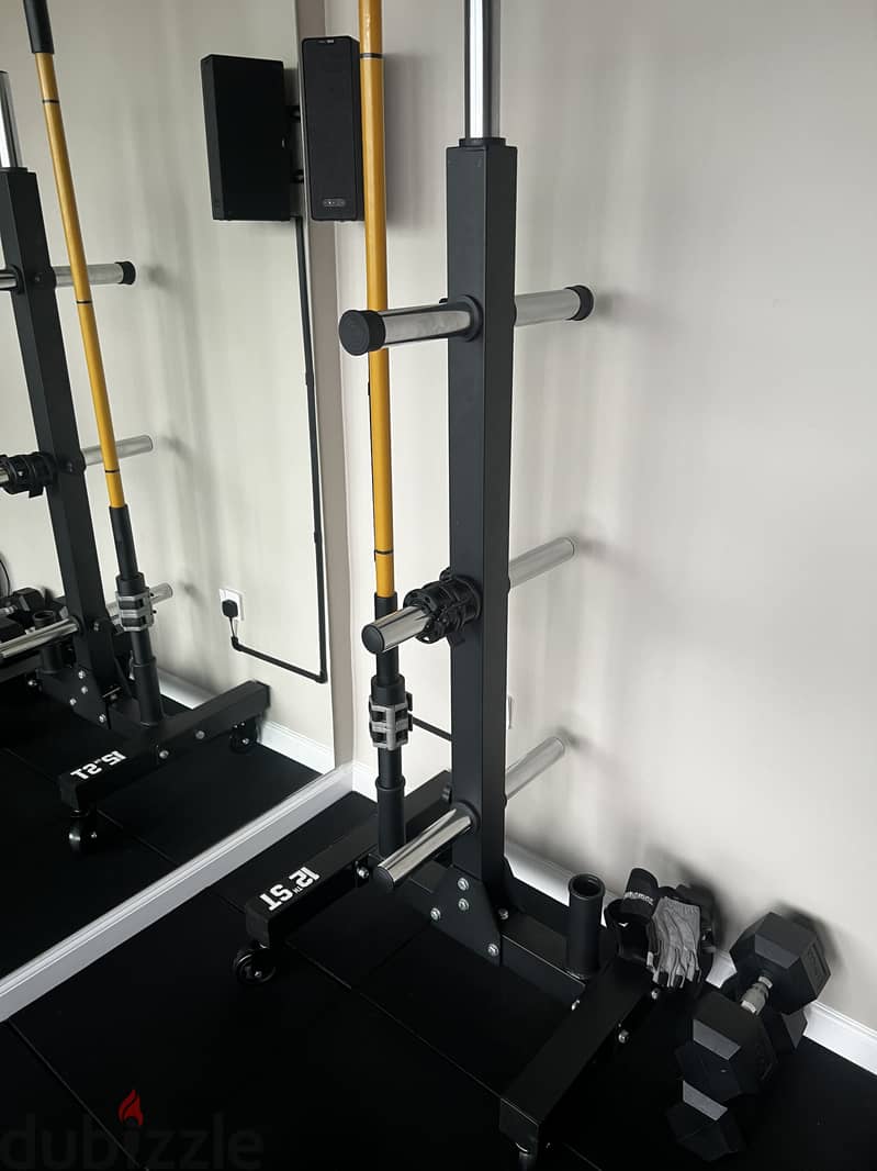 Plate and barbell tree rack 0