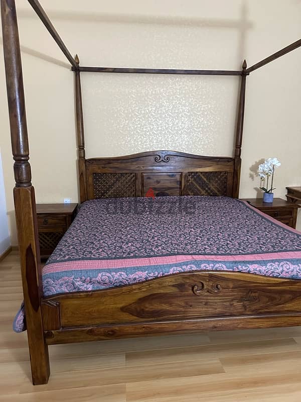 Marina bed with two night stands 1