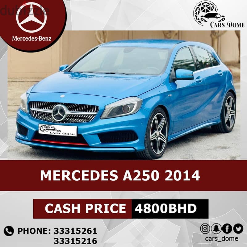 Mercedes-Benz A-Class 2014 A250 Hatchback مرسيدس 8