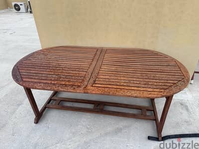 outdoor solid wood table sale in very good condition