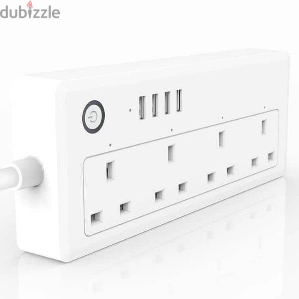 Wifi Smart Wall Socket Power Strip Timer Switch UK Plug 4 Way 2