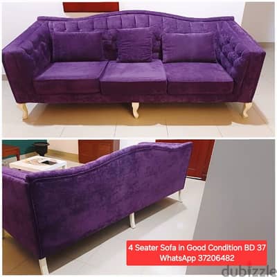 4 Seater Sofa and other items for sale with Delivery