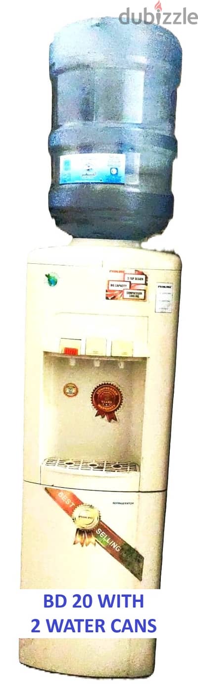 HOLD & COLD WATER DISPENSER TWO WATER CANS -BD 15