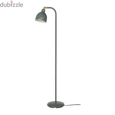 IKEA RÖDFLIK Floor Lamp (Grey-Green) + Warm White LED - Brand New!