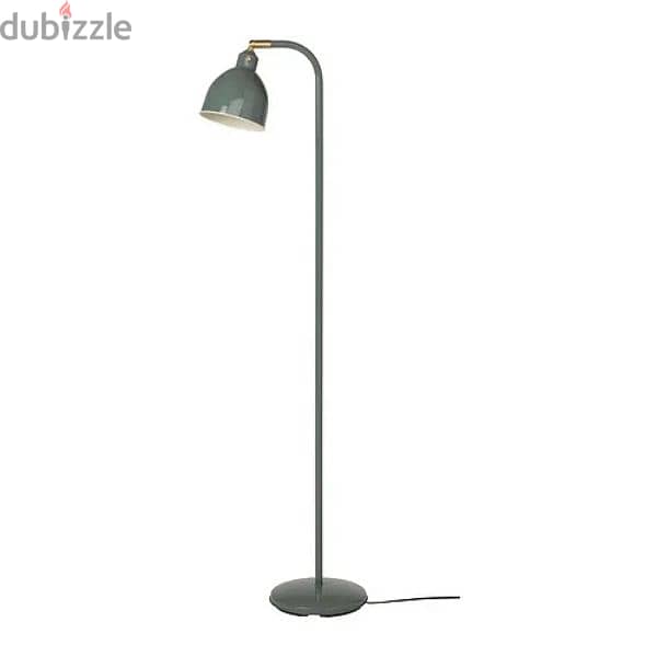 IKEA RÖDFLIK Floor Lamp (Grey-Green) + Warm White LED - Brand New! 0