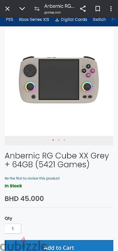 ANBERNIC RG CUBE XX RETRO 2