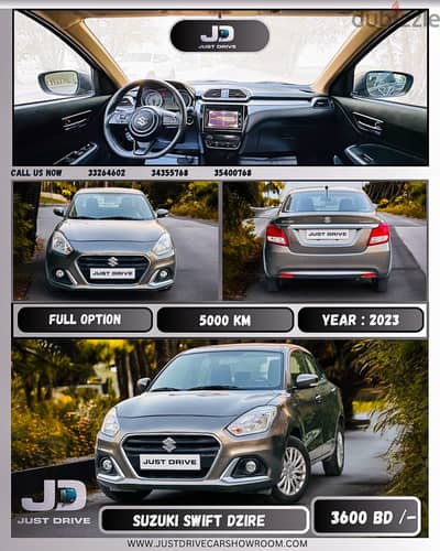 SUZUKI SWIFT DZIRE 2023 MODEL FULL OPTION & WELL-MAINTAINED CAR