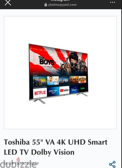 Toshiba 55" VA 4K UHD Smart LED TV Dolby Vision