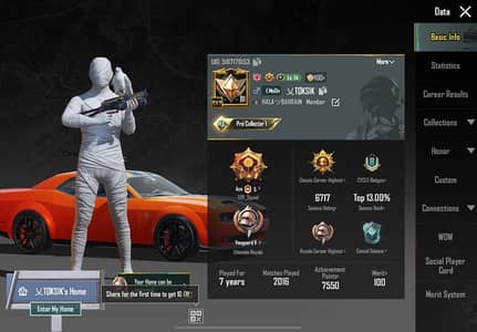 CONQUERER PRO PUBG ACCOUNT FOR SALE