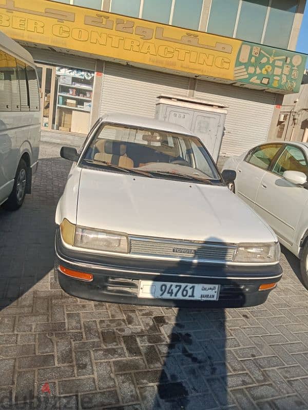 Toyota Corolla 1990 model no passing no insurance 38351430 1