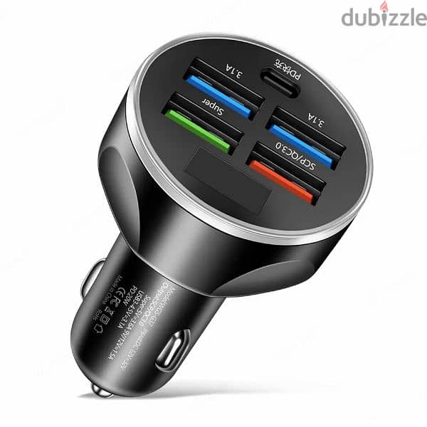 4usb PD 250W Car Charger 2