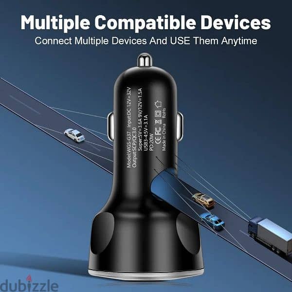 4usb PD 250W Car Charger 3