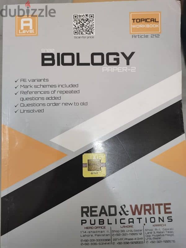 Cambridge A LEVEL past papers for Bio, chem and physics 3