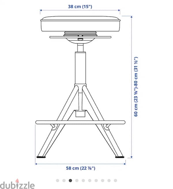 IKEA TROLLBERGET Active sit/stand support chair 2