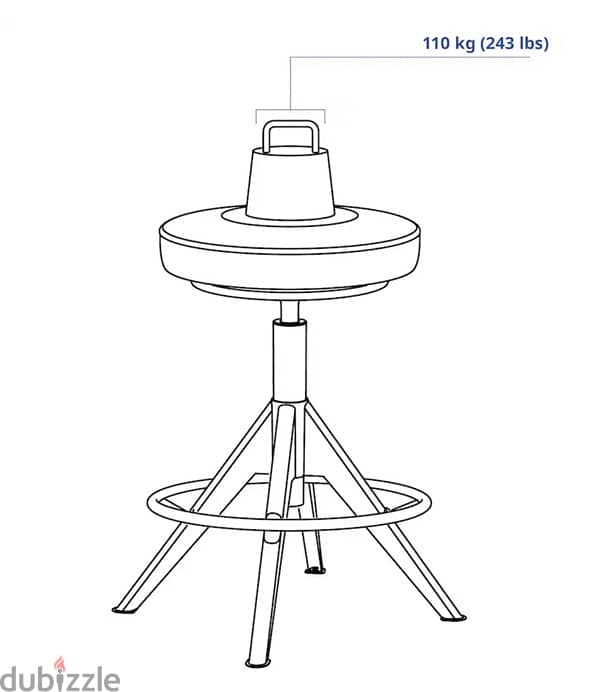 IKEA TROLLBERGET Active sit/stand support chair 3