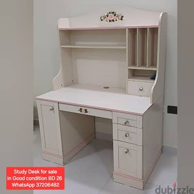 Study Desk and other items for sale with Delivery