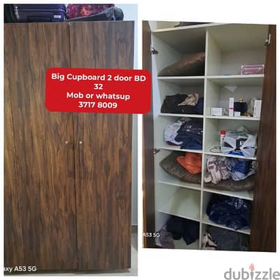 2 door cupboard and other household items for sale with delivery